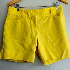 The Limited Yellow Shorts